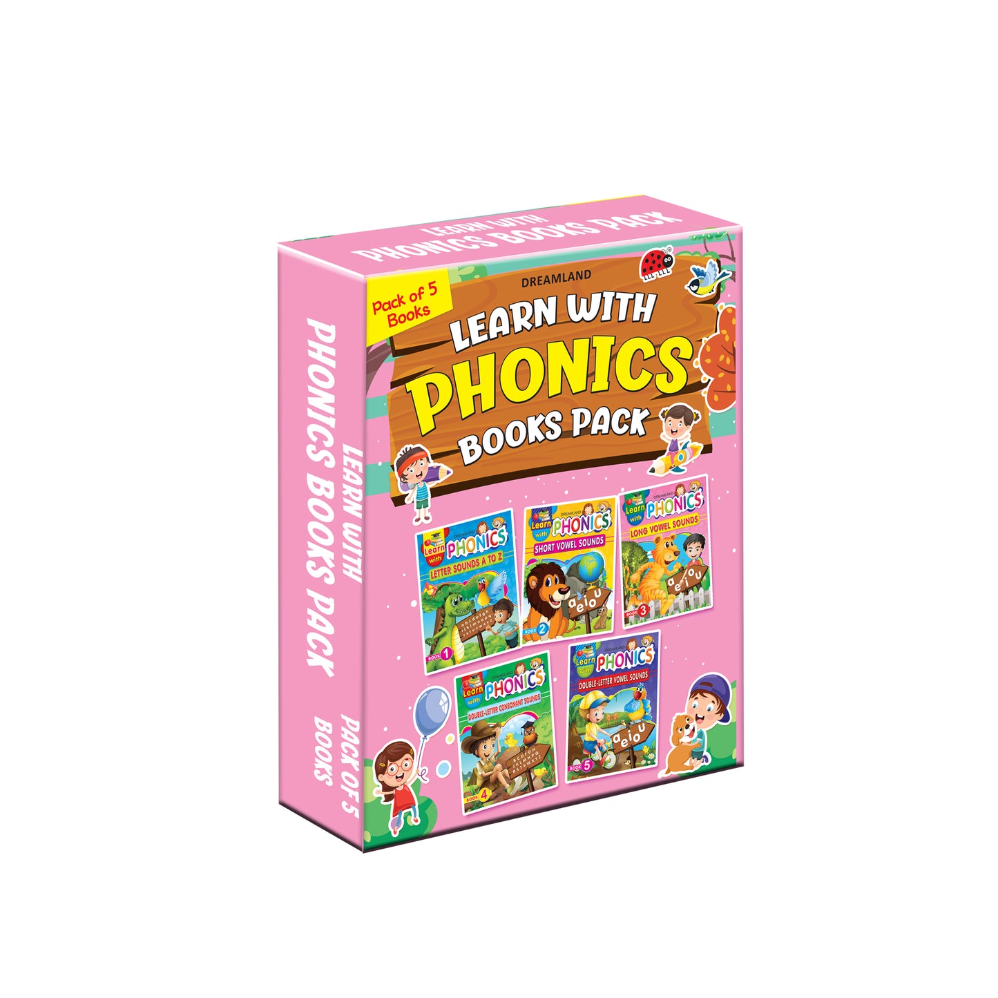 Dreamland Learn With Phonics Book - Pack (5 Titles) - Distacart