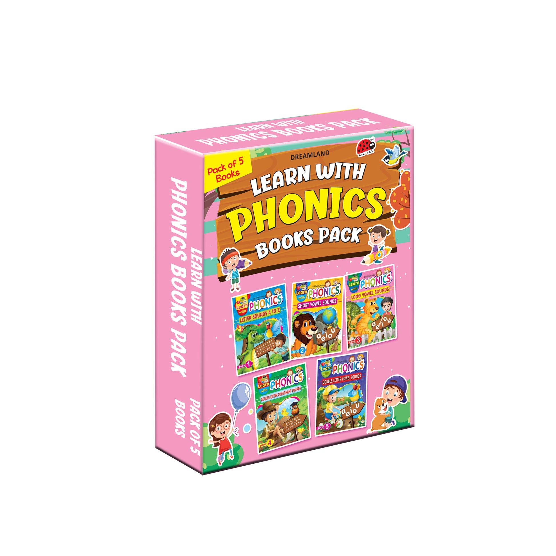 Dreamland Learn With Phonics Book - Pack (5 Titles) - Distacart