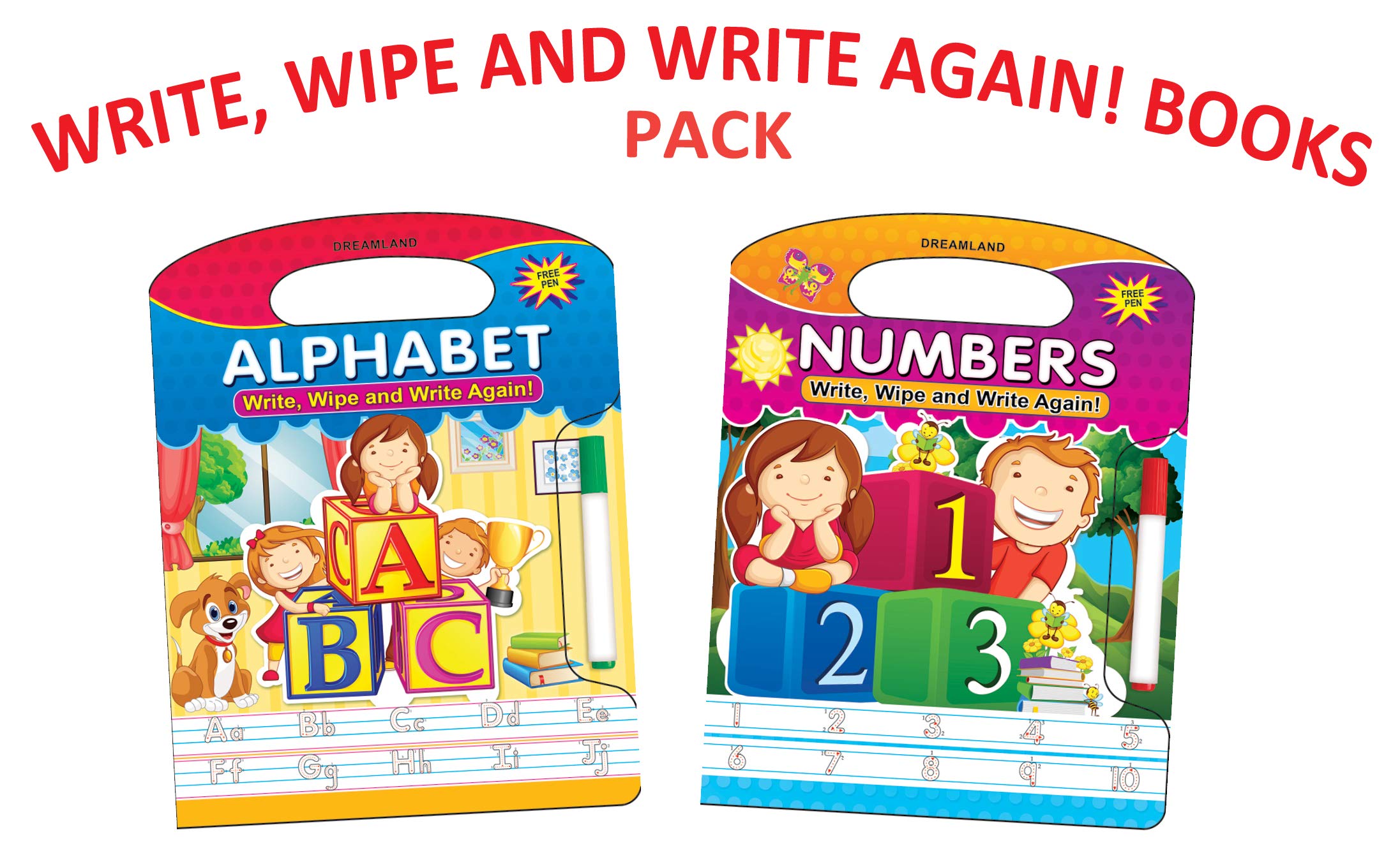 Dreamland Write and Wipe Books- Pack (2 Titles) - Distacart