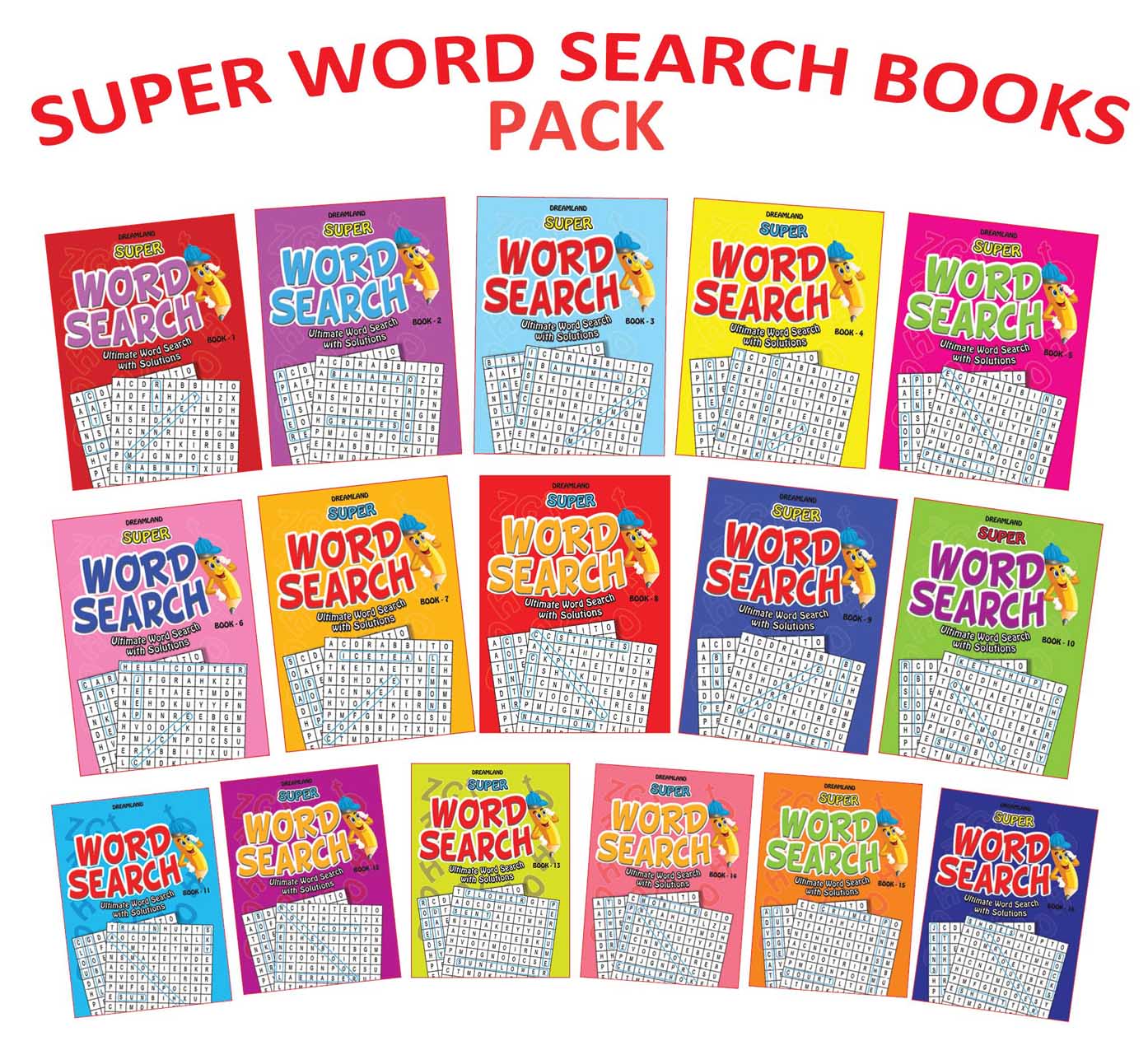 Dreamland Super Word Search Part - Pack (16 Titles) - Distacart