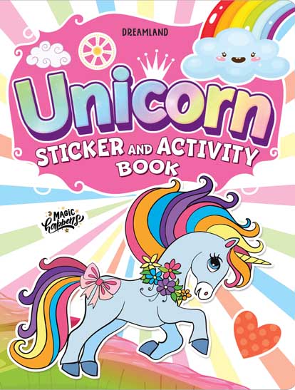 Dreamland My Magical Unicorn Sticker and Activity Book for Children Age 3 - 8 Years - With Bright Stickers to Decorate - Distacart