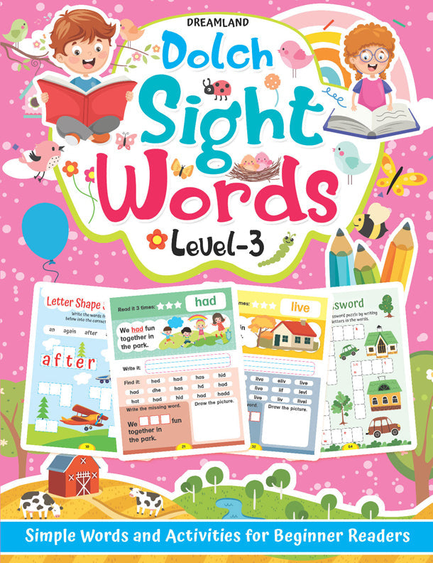 Dreamland Dolch Sight Words Level 3- Simple Words and Activities for Beginner Readers - Distacart