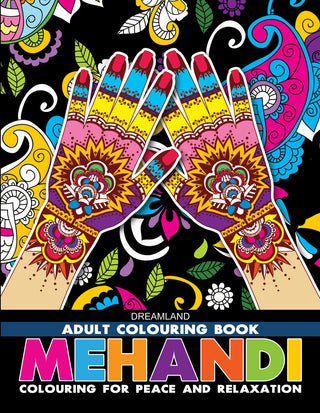Dreamland Mehandi- Colouring Book for Adults - Distacart