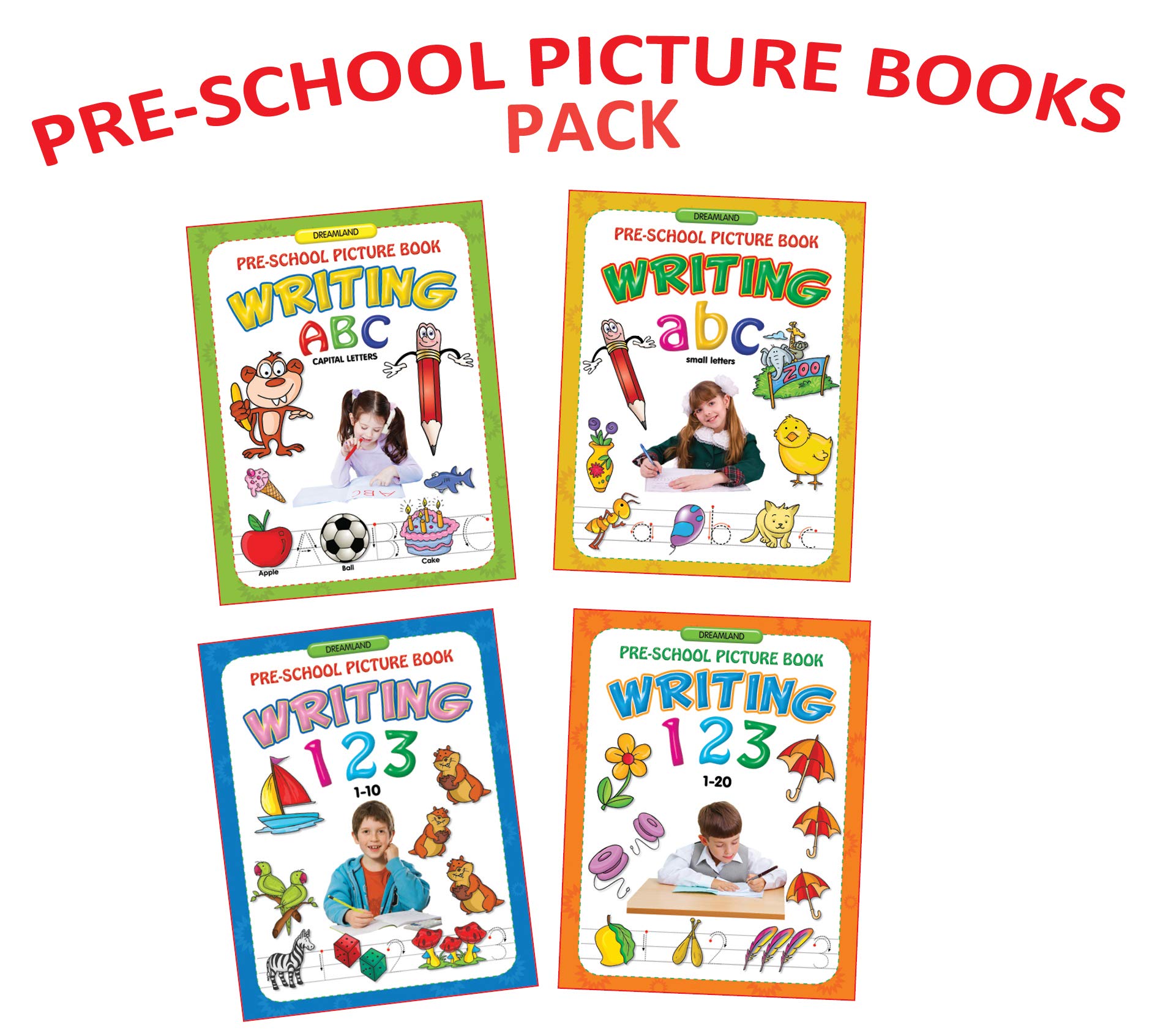 Dreamland Pre- School Picture Books - Alphabet and Number Writing Pack - Distacart