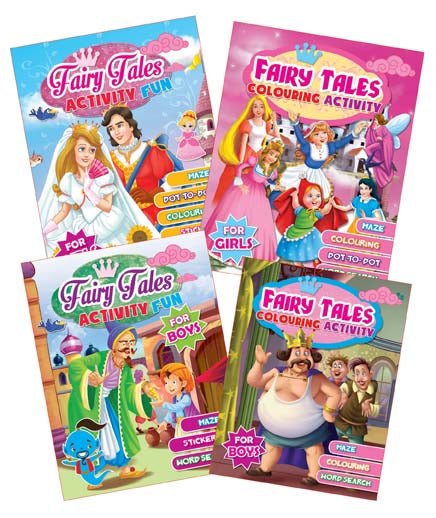 Dreamland Fairy Tales Activity Books for Boys and Girls Pack - Distacart