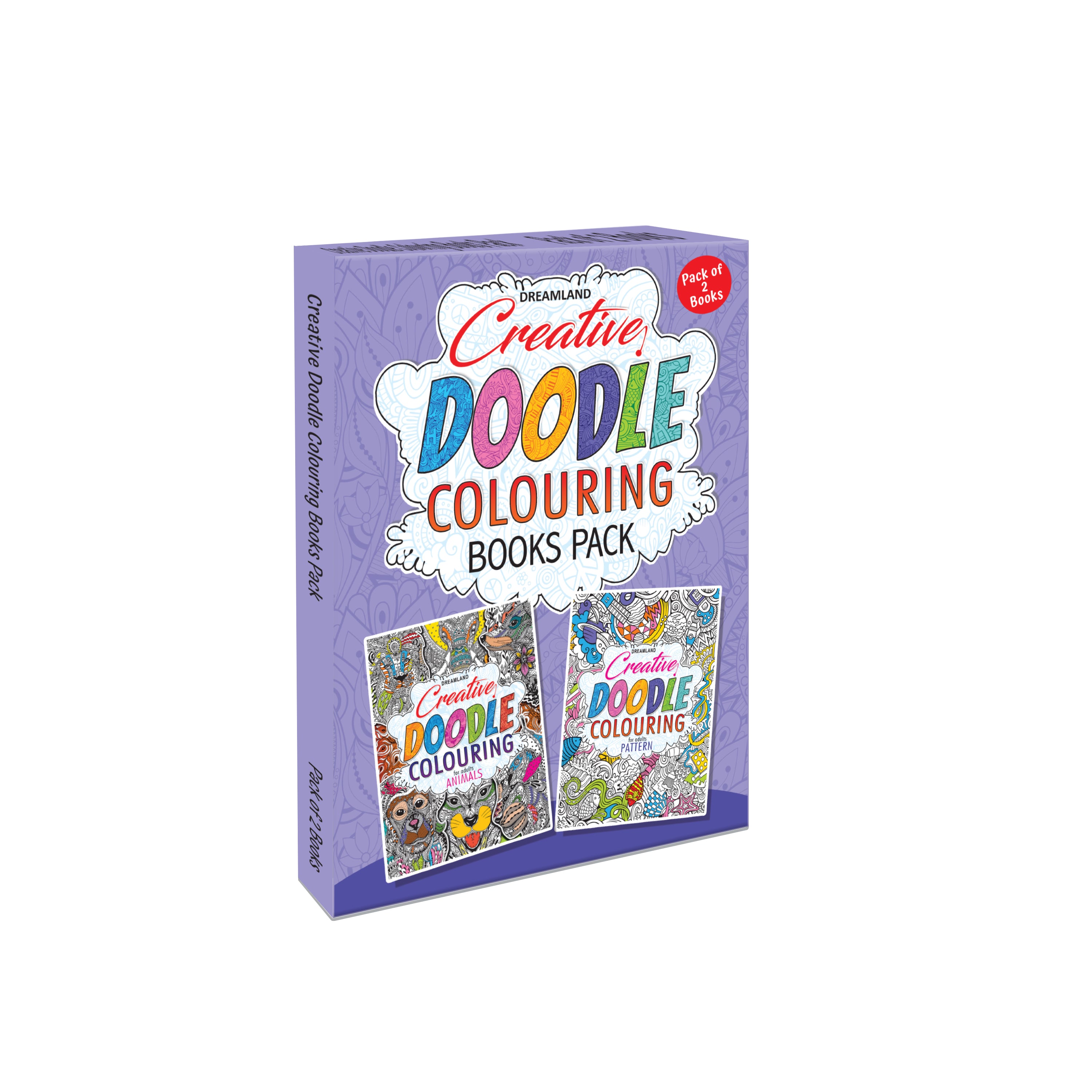 Dreamland Creative Doodle Colouring Books - (2 Titles) - Distacart