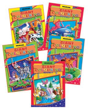 Dreamland Giant Colouring Books - (5 Titles) - Distacart
