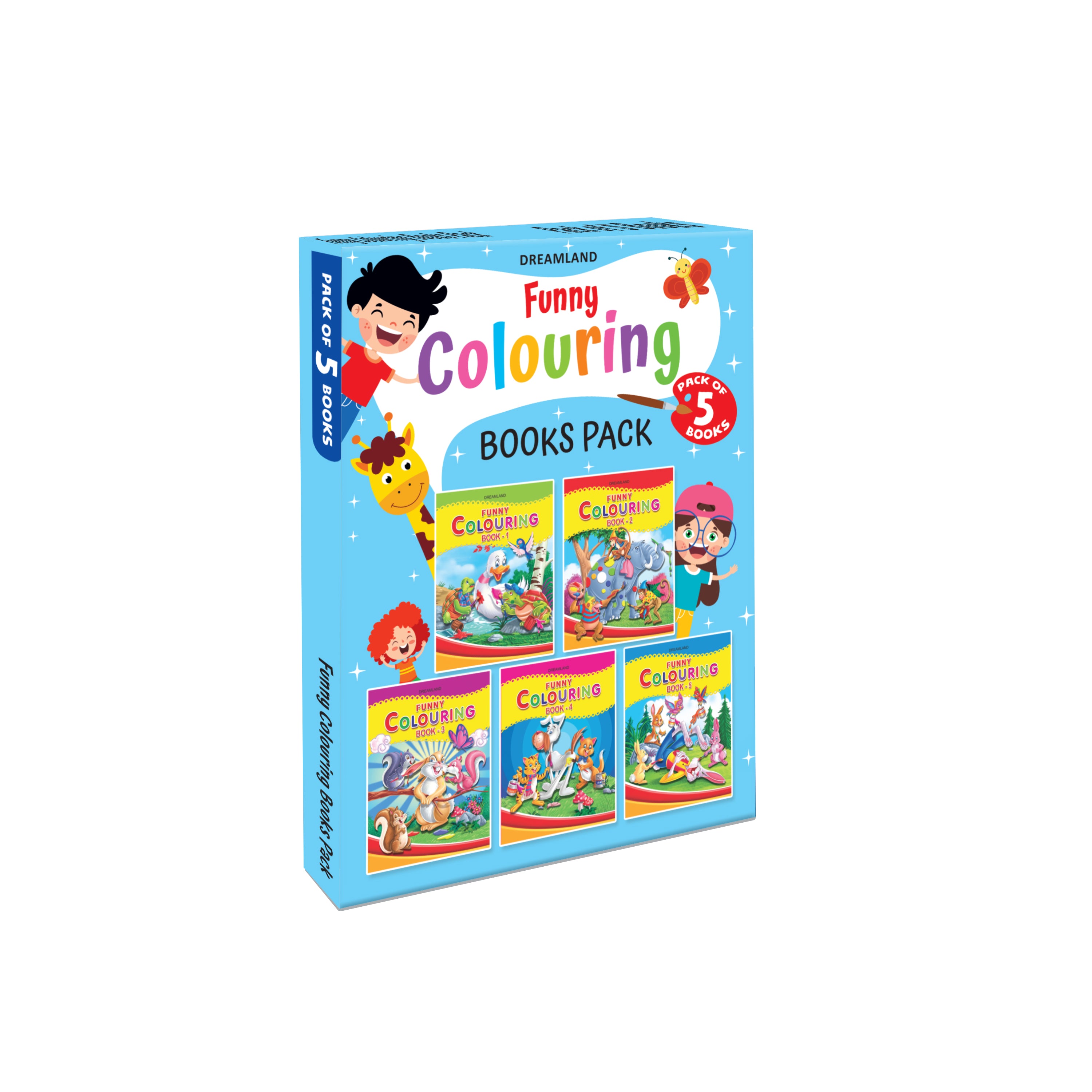 Dreamland Funny Colouring Books - (5 Titles) - Distacart