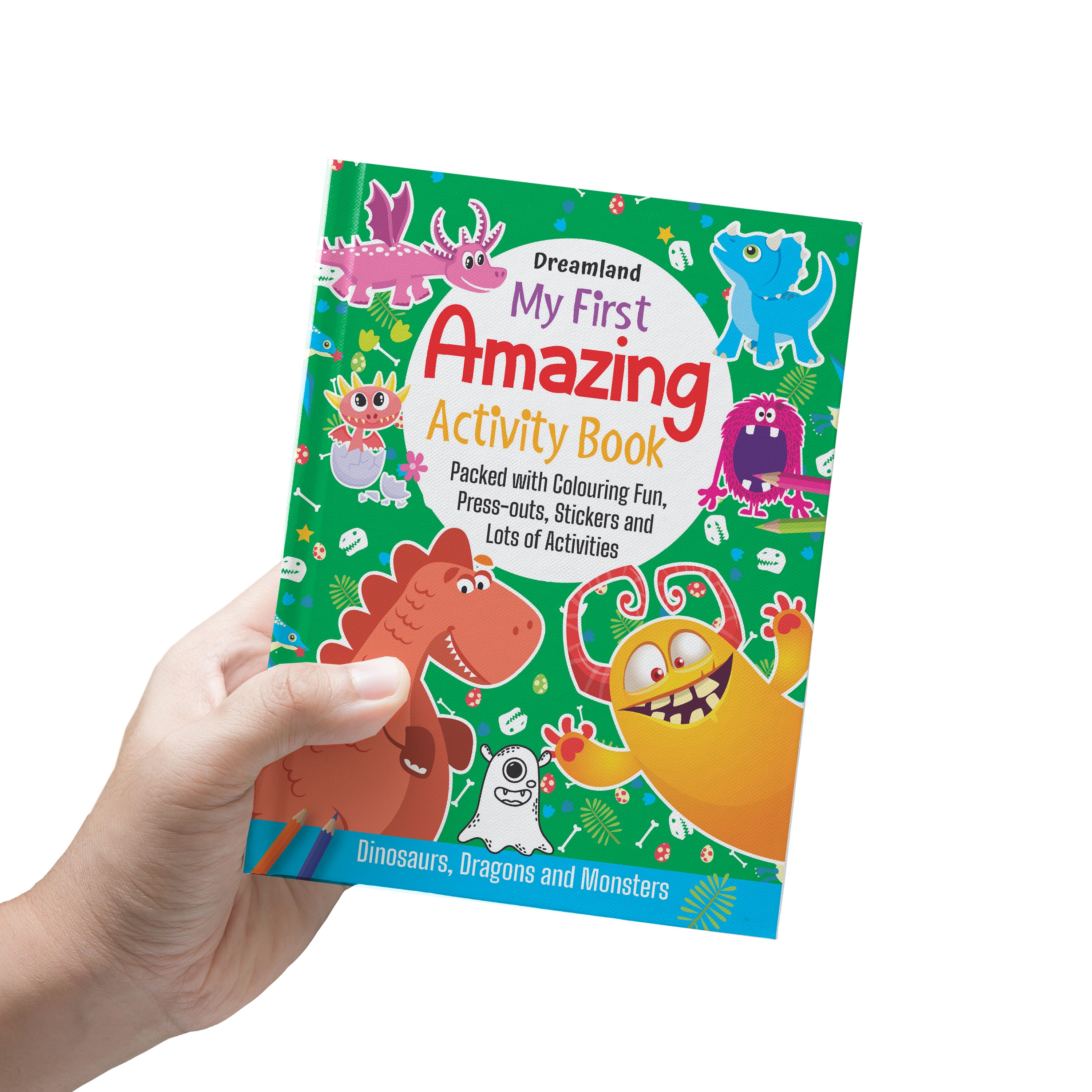 Dreamland Publications My First Amazing Activity Book- Dinosaurs, Dragons and Monsters : Children's Interactive & Activity Book - Distacart