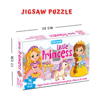 Thumbnail for Dreamland Publications Little Princess Jigsaw Puzzle for Kids – 96 Pcs | With Colouring & Activity Book and 3D Model - Distacart