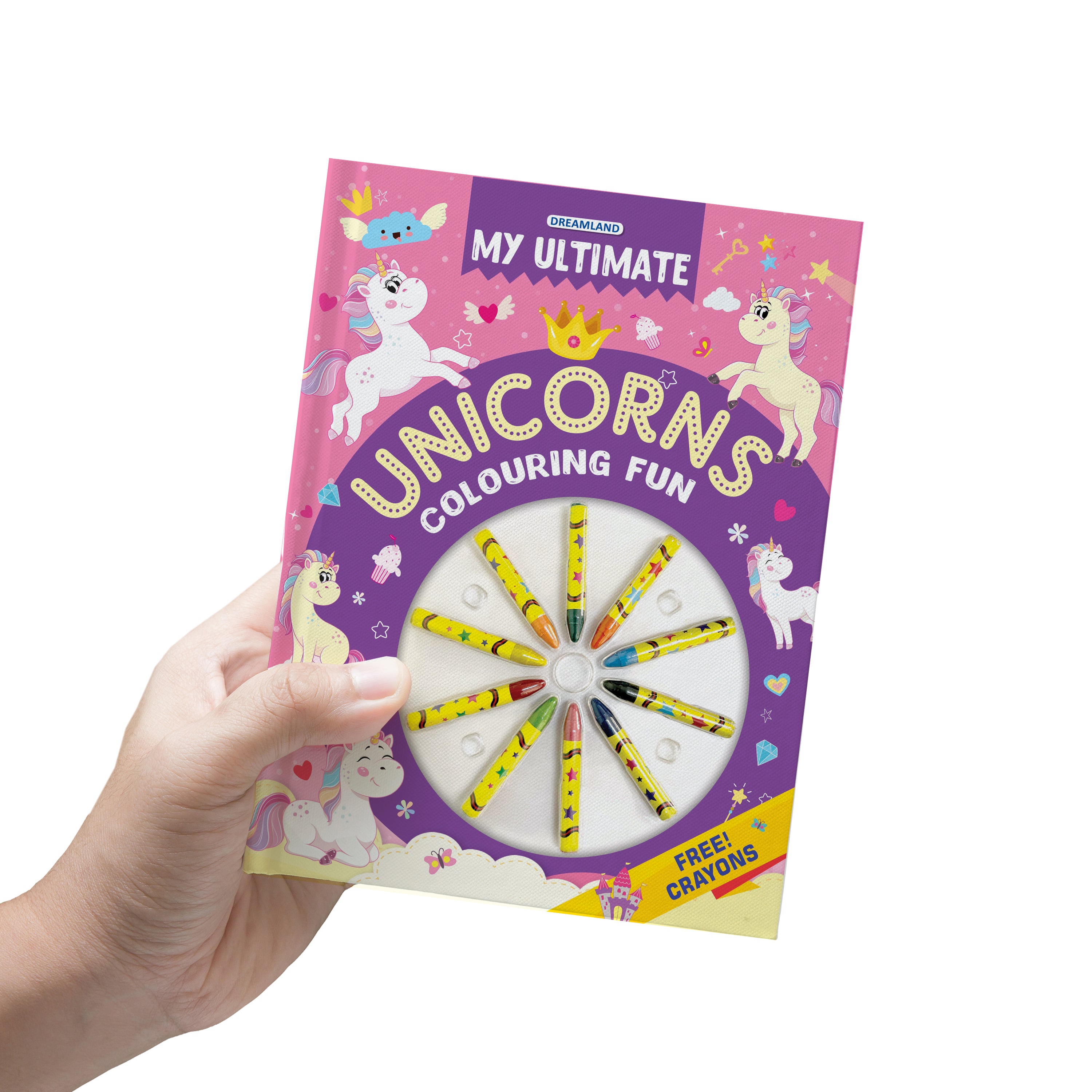 Dreamland Publications My Ultimate Unicorns Colouring Fun Book with Free Crayons : Children's Colouring Book - Distacart