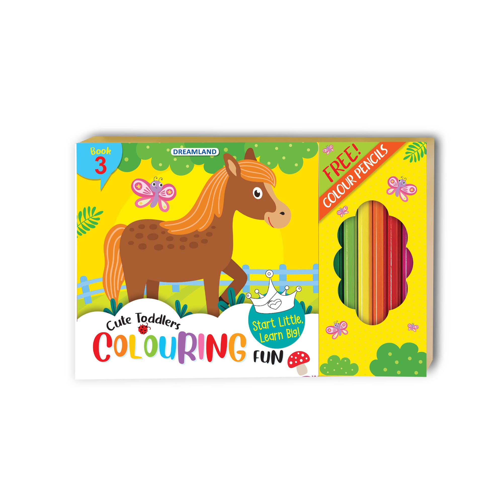 Dreamland Publications Cute Toddlers Colouring Fun Book 3 for Kids - Distacart