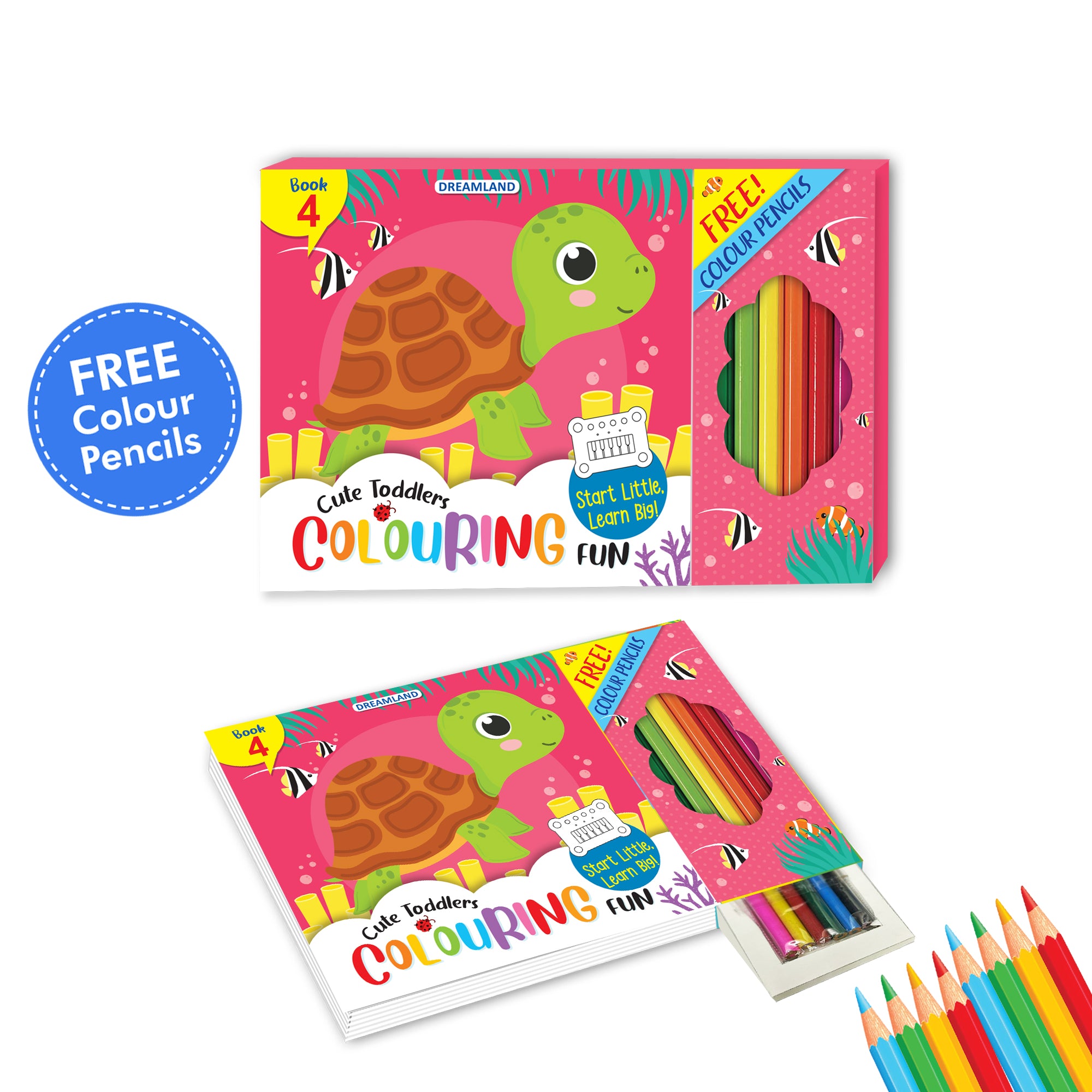 Dreamland Publications Cute Toddlers Colouring Fun Book 4 for Kids - Distacart
