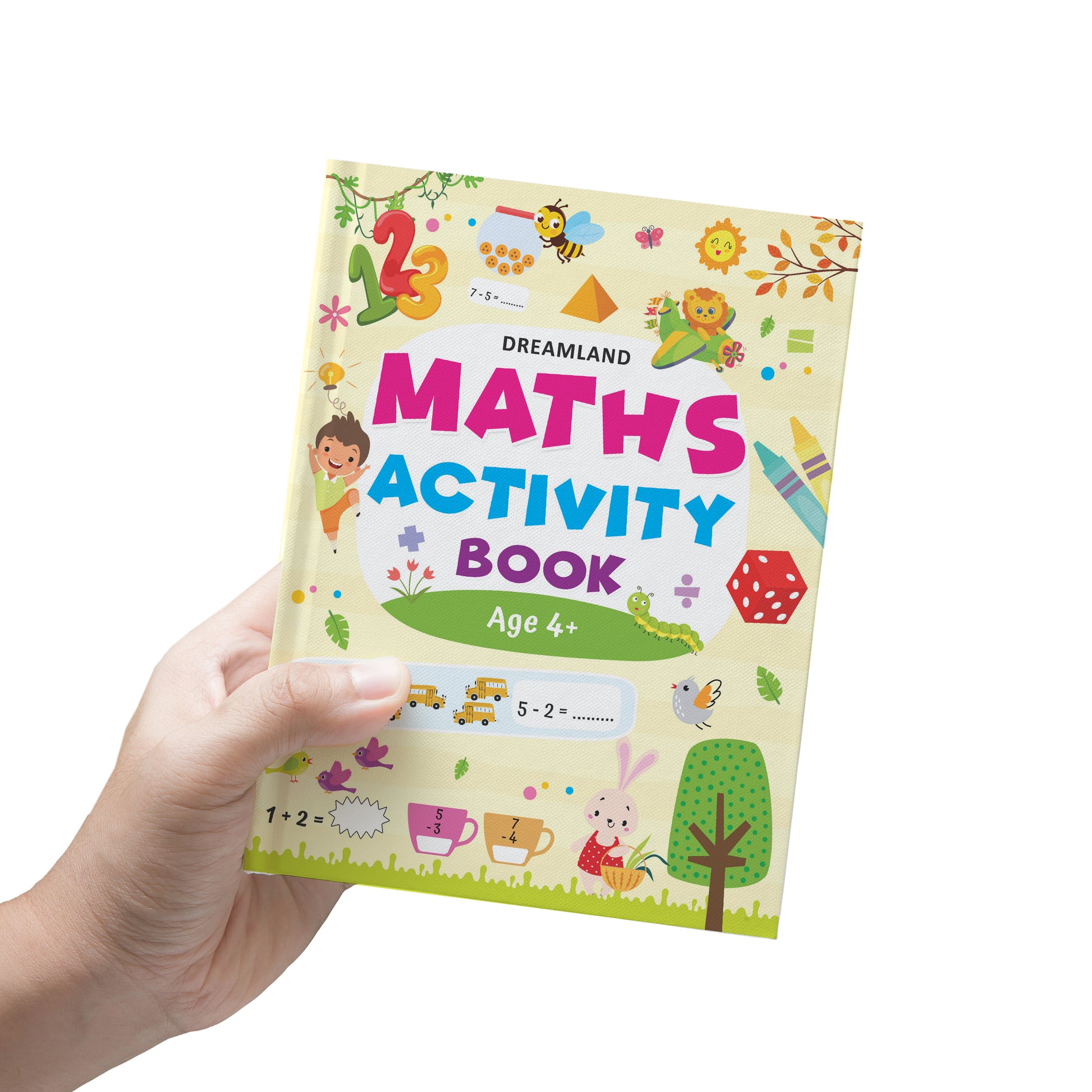 Dreamland Publications Maths Activity Book Age 4+ : Children's Interactive & Activity Book - Distacart