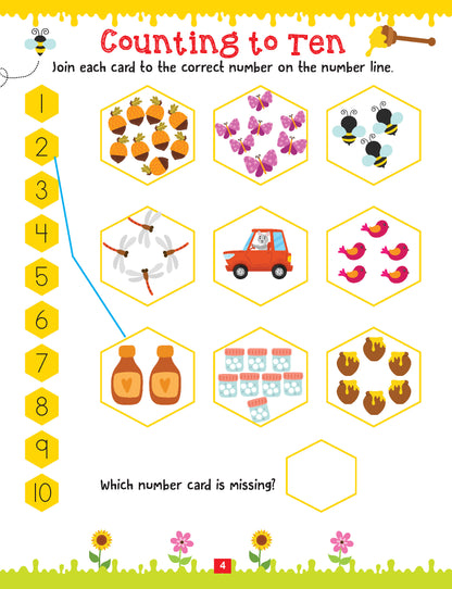 Dreamland Publications Maths Activity Book Age 4+ : Children's Interactive & Activity Book - Distacart