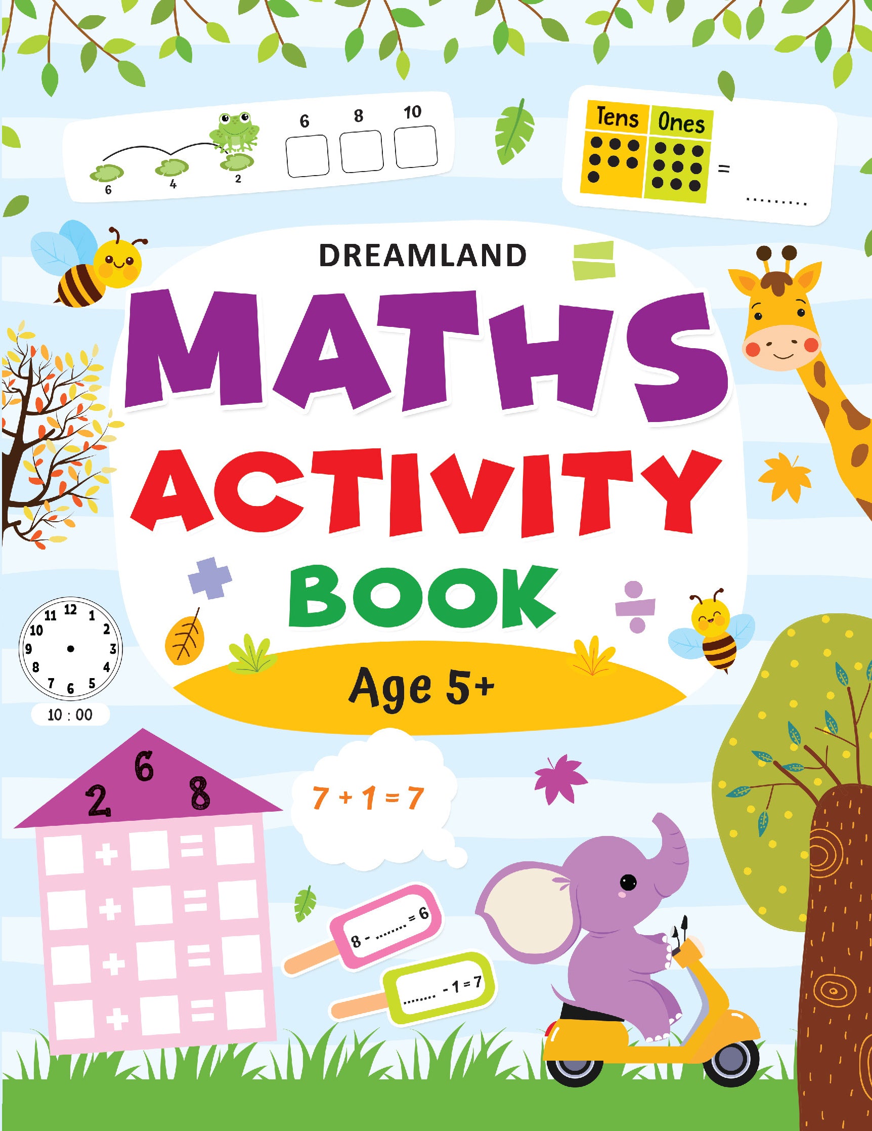 Dreamland Publications Maths Activity Book Age 5+ : Children's Interactive & Activity Book - Distacart