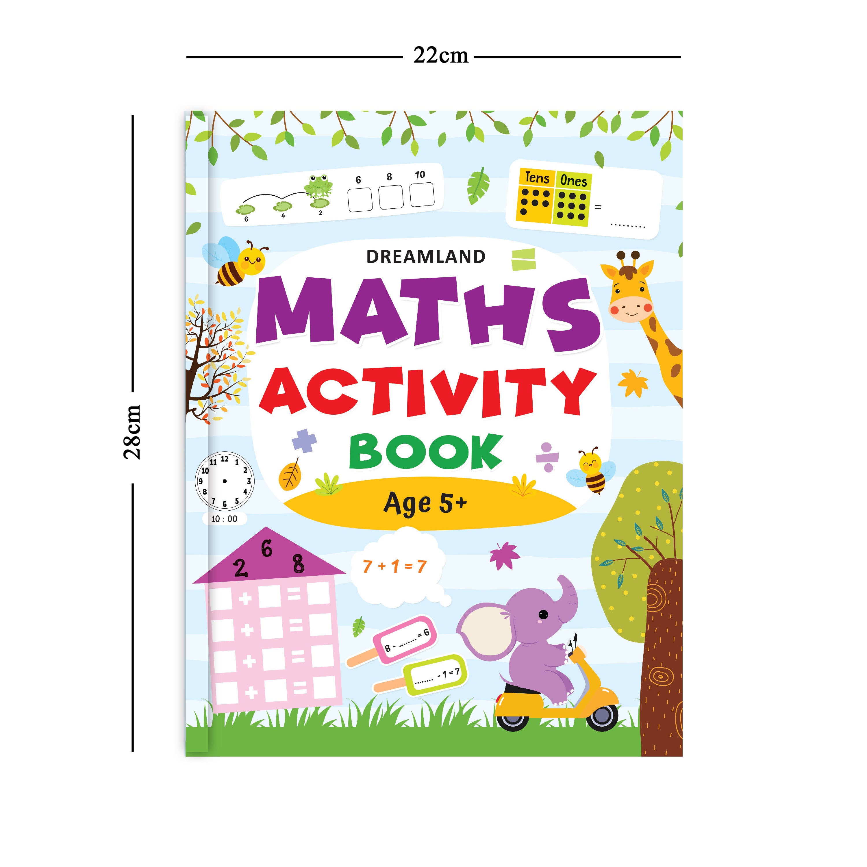 Dreamland Publications Maths Activity Book Age 5+ : Children's Interactive & Activity Book - Distacart