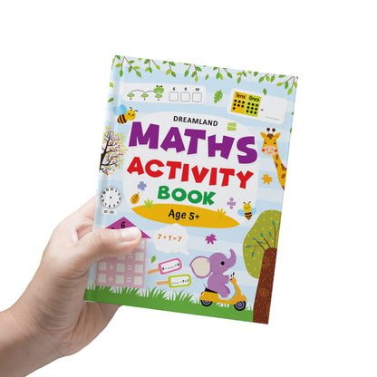 Dreamland Publications Maths Activity Book Age 5+ : Children's Interactive & Activity Book - Distacart