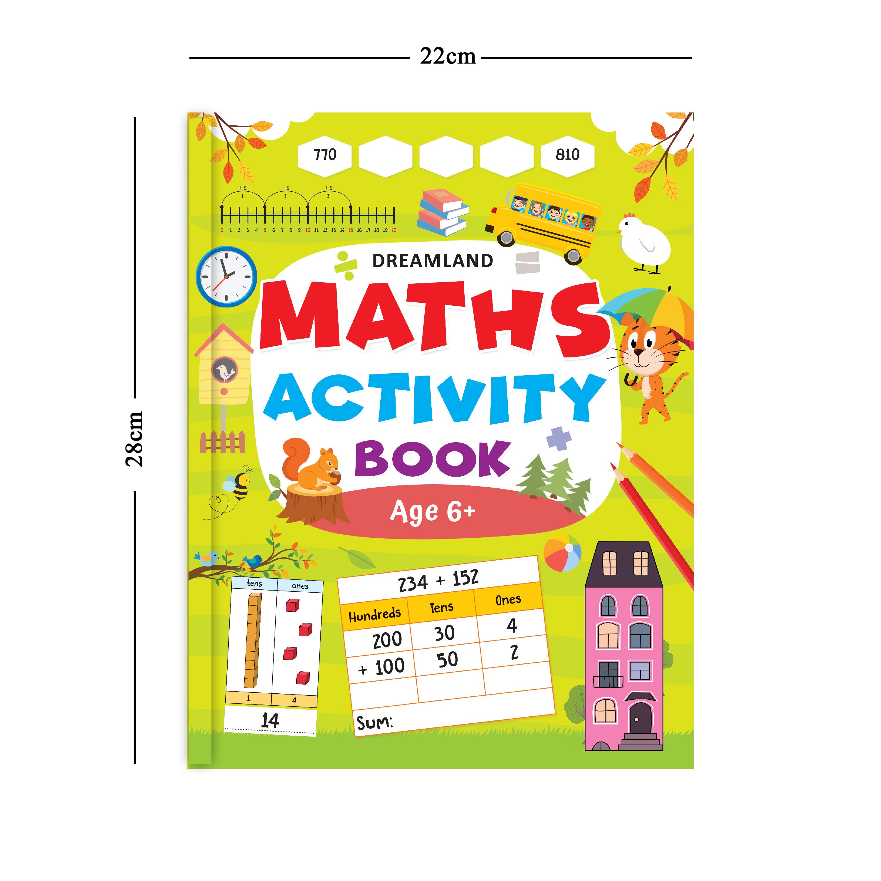 Dreamland Publications Maths Activity Book Age 6+ : Children's Interactive & Activity Book - Distacart