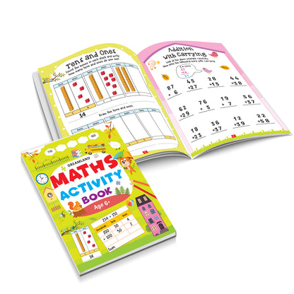 Dreamland Publications Maths Activity Book Age 6+ : Children's Interactive & Activity Book - Distacart