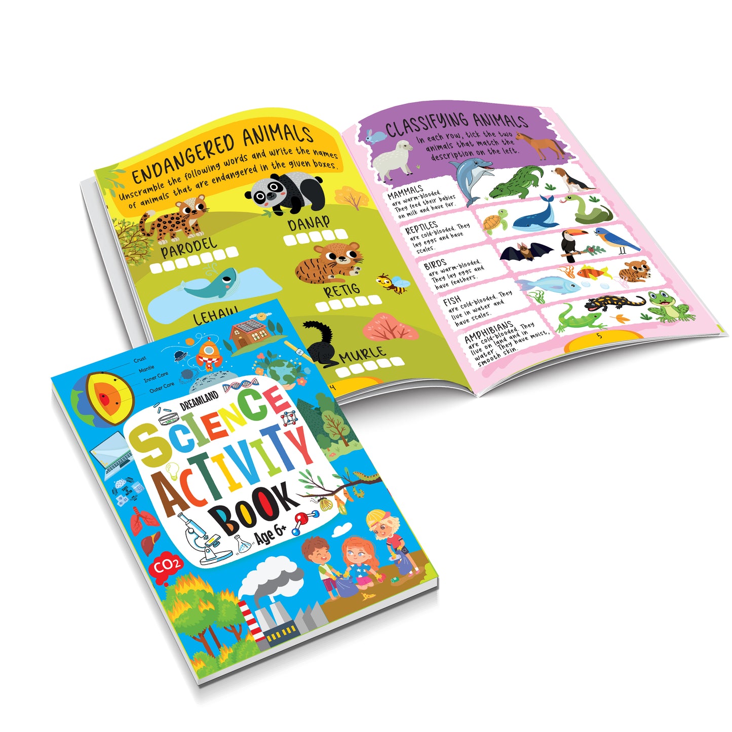 Dreamland Publications Science Activity Book Age 6+ : Children's Interactive & Activity Book - Distacart