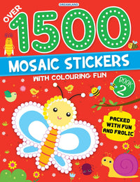 Thumbnail for Dreamland Publications 1500 Mosaic Stickers Book 2 with Colouring Fun - Sticker Book for Kids Age 4 - 8 years - Distacart