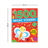 Thumbnail for Dreamland Publications 1500 Mosaic Stickers Book 2 with Colouring Fun - Sticker Book for Kids Age 4 - 8 years - Distacart