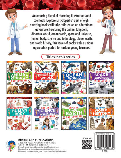 Dreamland Publications Explore Human Body Encyclopedia : Children's Reference Book - Distacart
