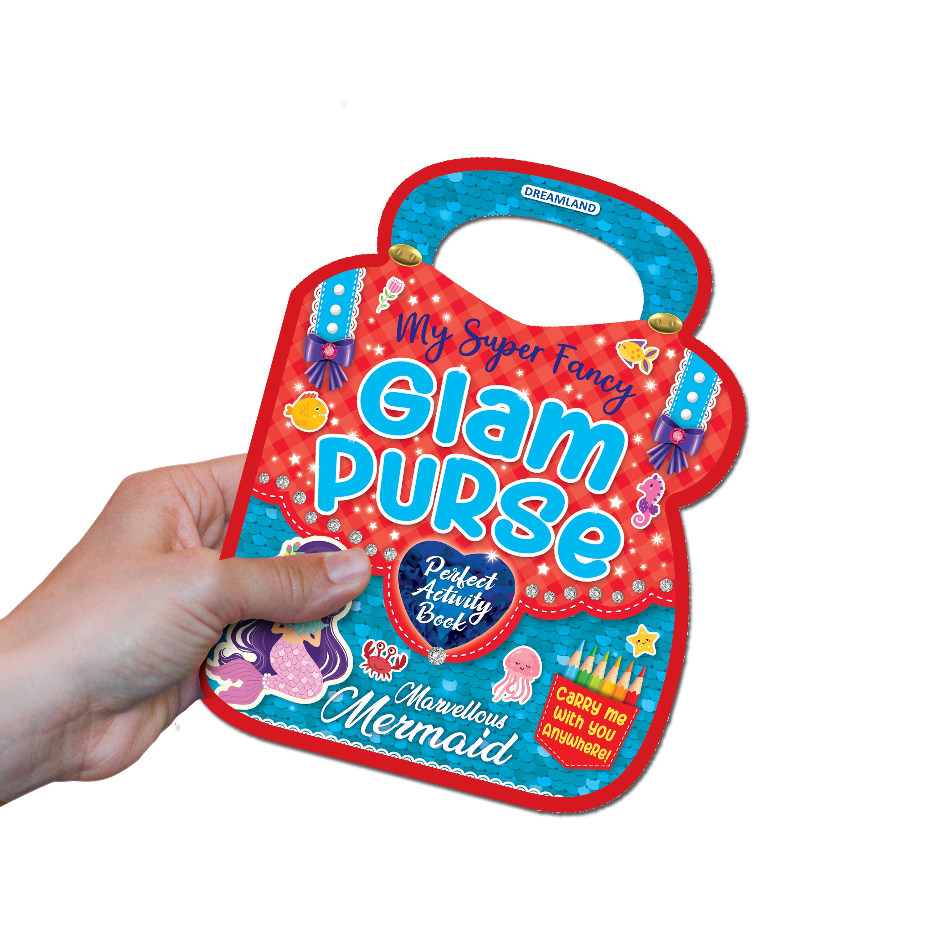 Dreamland Publications My Super Fancy Glam Purse - Marvellous Mermaid : Children's Interactive & Activity Book - Distacart