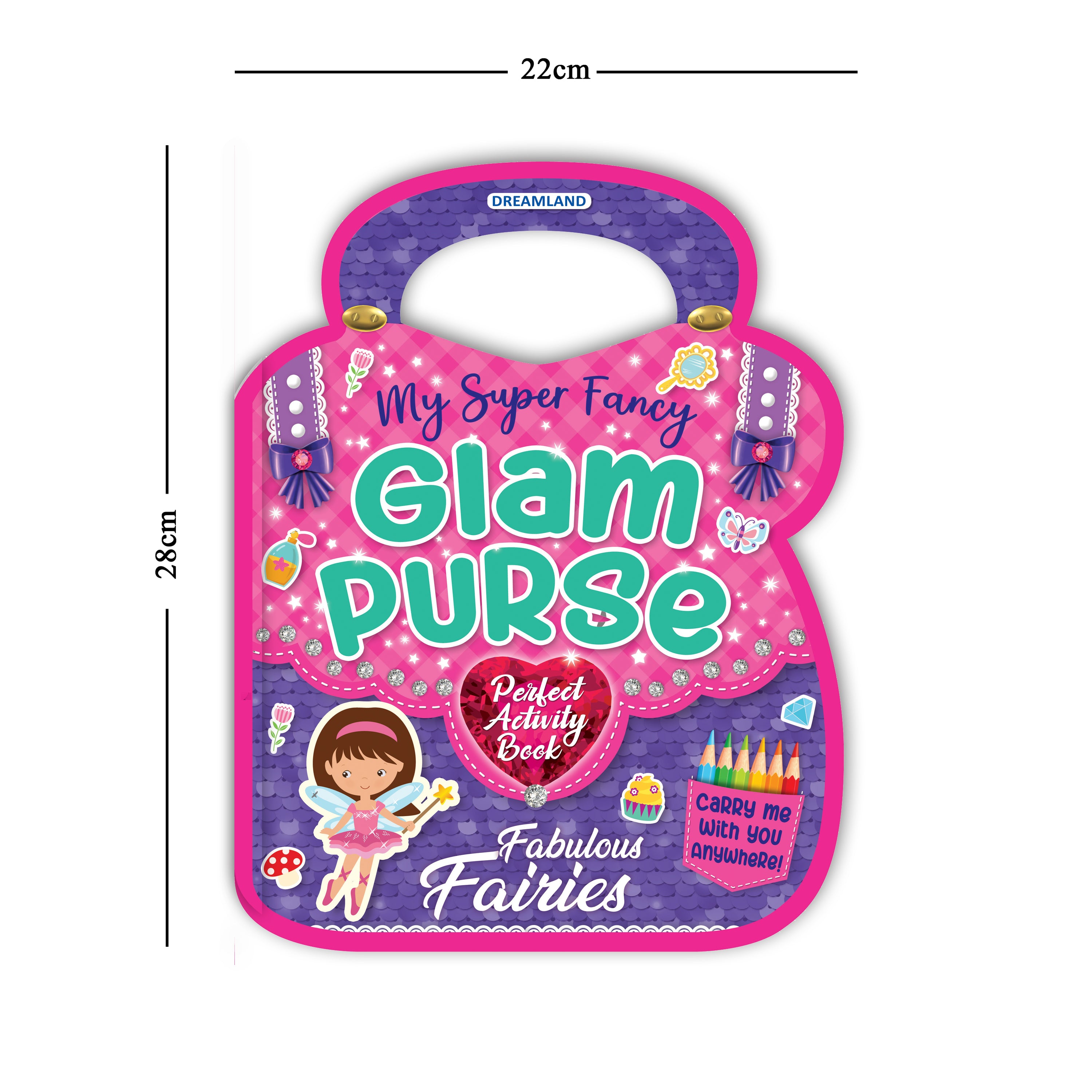 Dreamland Publications My Super Fancy Glam Purse - Fabulous Fairies : Children's Interactive & Activity Book - Distacart