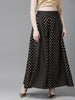 Juniper Women Black Rayon Printed Flared Palazzo - Distacart