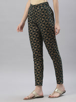 Thumbnail for Juniper Women's Jadegreen Cotton flex Printed Straight Pant - Distacart
