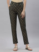 Thumbnail for Juniper Women's Jadegreen Cotton flex Printed Straight Pant - Distacart