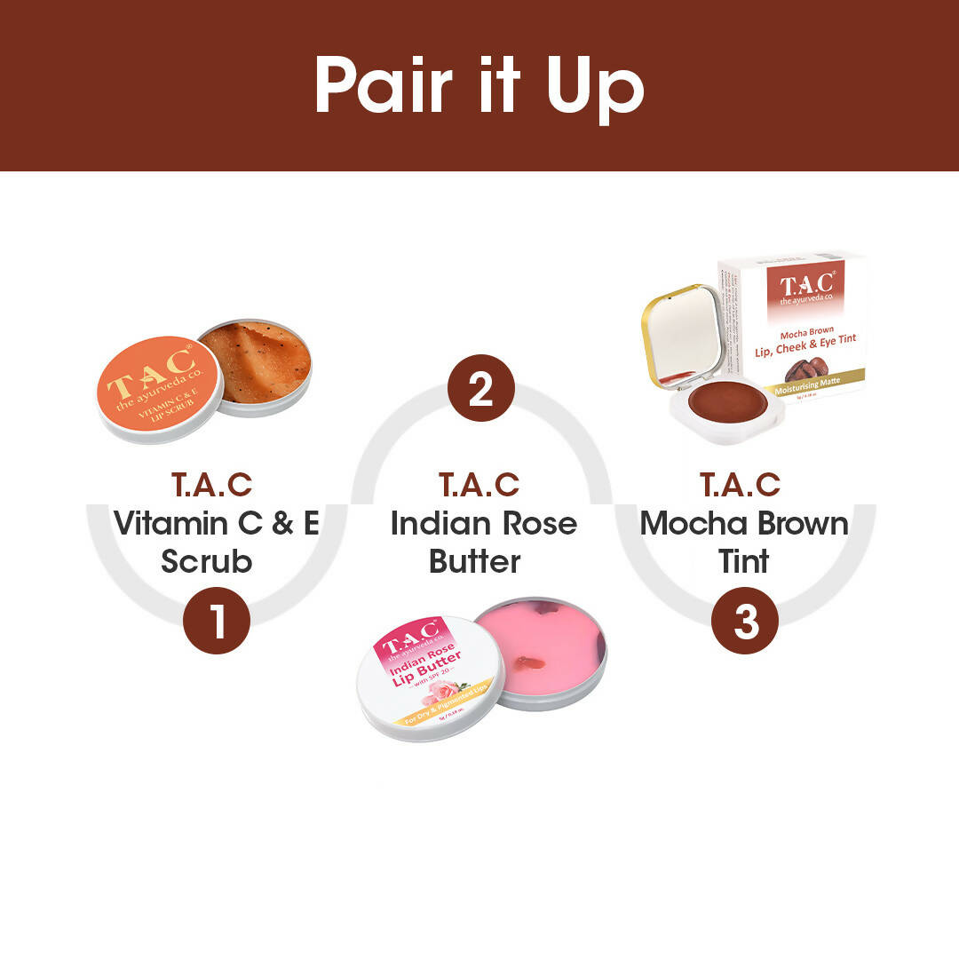 TAC - The Ayurveda Co. Brown Mocha Lip, Cheek & Eye Tint - Distacart
