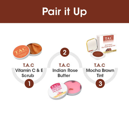 TAC - The Ayurveda Co. Brown Mocha Lip, Cheek & Eye Tint - Distacart