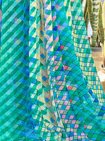 Thumbnail for Kalini Geometric Printed Pure Chiffon Dabu Saree - Distacart