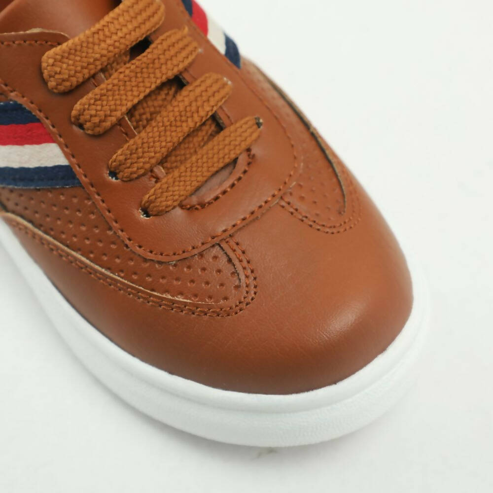 Tiny Bugs Boys Lace Up Casual Sheos - Tan - Distacart