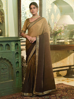 Thumbnail for Kalini Ombre Dyed Embroidered Border Saree - Distacart