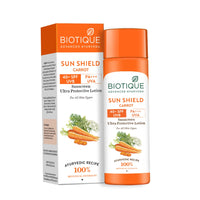 Thumbnail for Biotique Advanced Ayurveda Bio Carrot 40+ SPF UVA/UVB Sunscreen Ultra Soothing Face Lotion - Distacart
