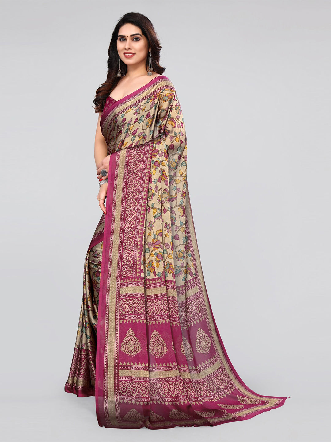 Kalini Floral Printed Saree - Distacart