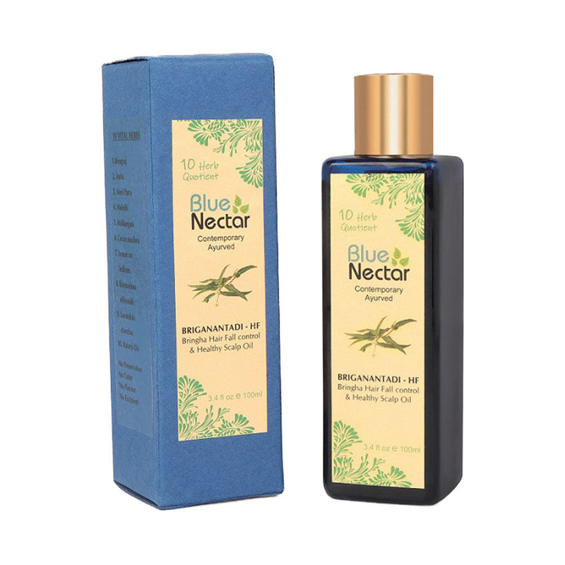 Blue Nectar Briganantadi - Hf Bringha Hair Fall Control &amp; Healthy Scalp Hair Oil