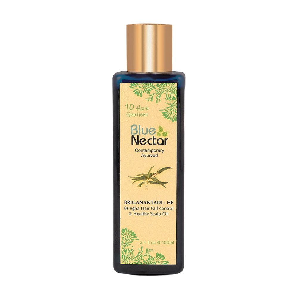 Blue Nectar Briganantadi - Hf Bringha Hair Fall Control & Healthy Scalp Hair Oil 100 ml