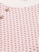 Thumbnail for HERE&NOW Women White And Pink Polka Dot Print Cotton Anarkali Kurta With Dupatta - Distacart