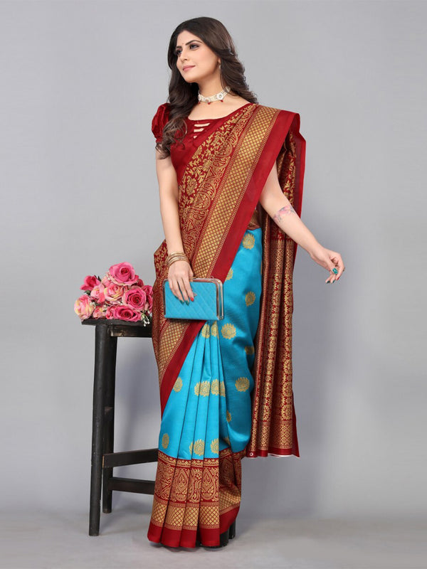Kalini Ethnic Motifs Printed Art Silk Saree - Distacart