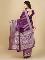 Thumbnail for Kalini Ethnic Motifs Zari Art Silk Banarasi Saree - Distacart