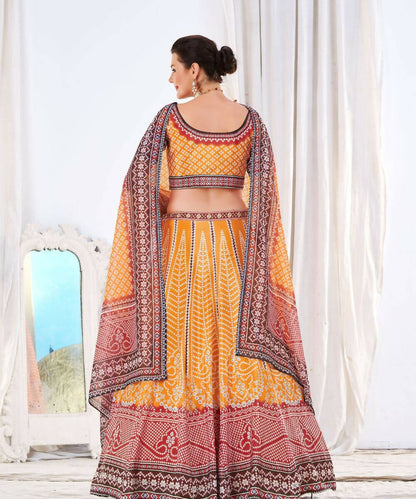 Wedding Designer Yellow Chinon Lehengha Choli - Anbazaar - Distacart