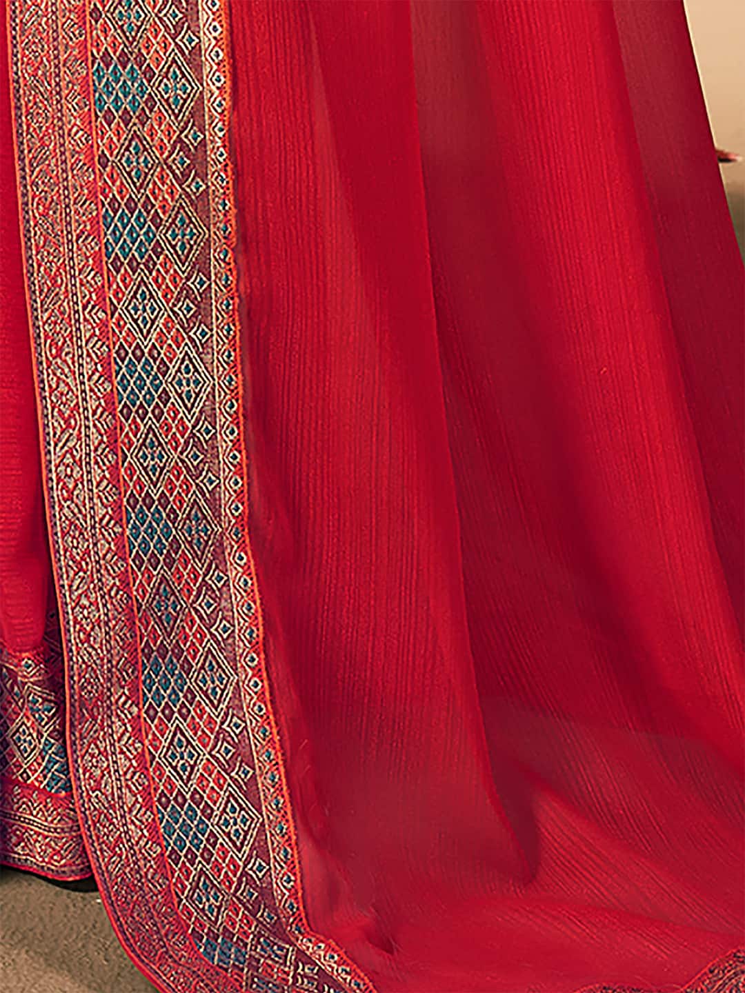 Mitera Pure Georgette Saree - Distacart