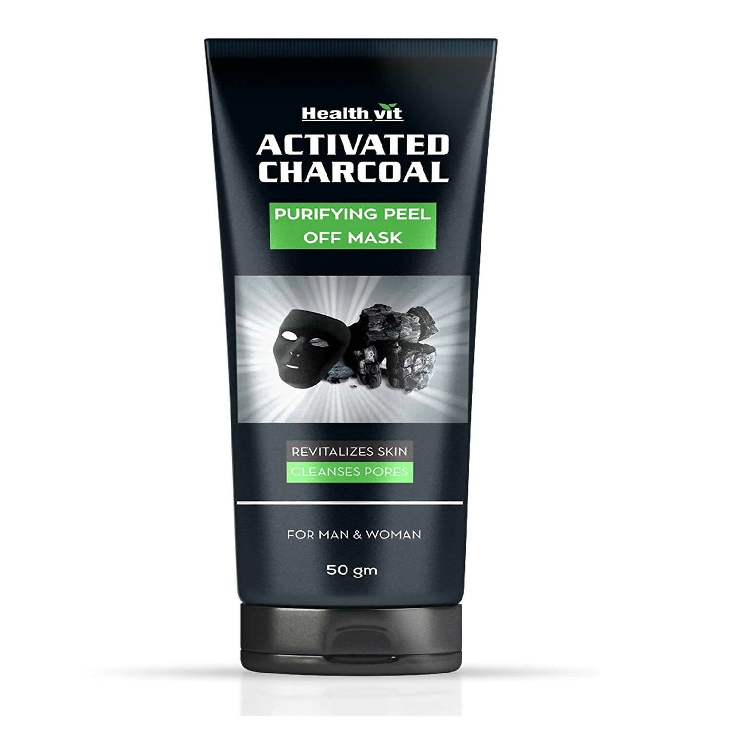 Healthvit Activated Charcoal Purifying Peel Off Mask - Distacart
