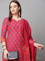 Thumbnail for Kalini Women Ethnic Motifs Printed Kurta with Trousers & With Dupatta - Distacart