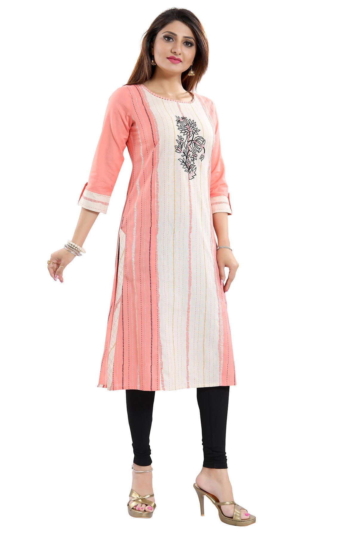 Snehal Creations Tantalising Tomato Cotton Printed Tunic For Everyday Wear - Distacart